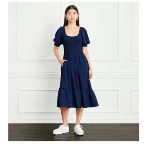 Hill House Navy Crepe Louisa Nap Dress